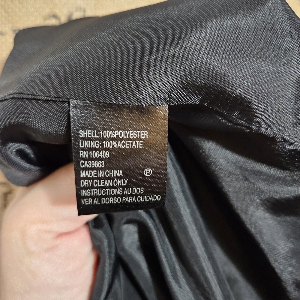 Tahari Arthur S Levine Black Cocktail Dress Size 12 - Picture 8 of 12
